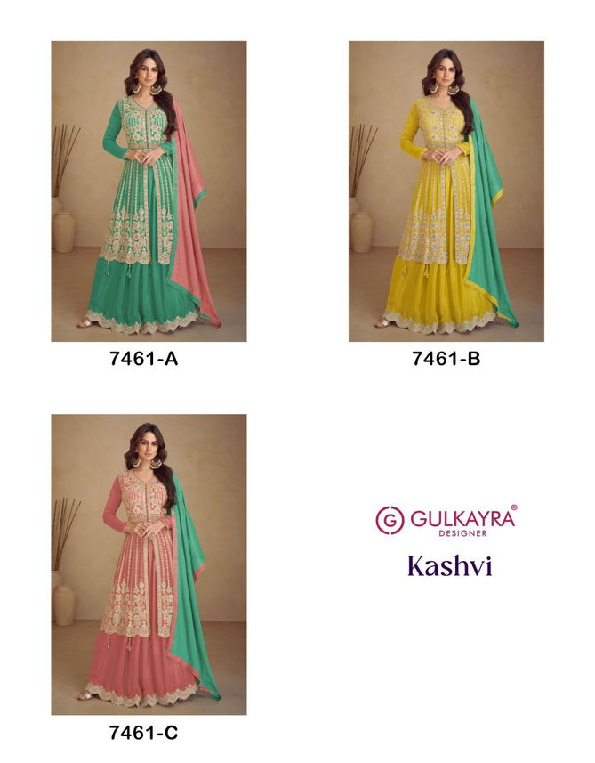 Kashvi By Gulkayra Real Chinon Readymade Suits Wholsale Price in Surat